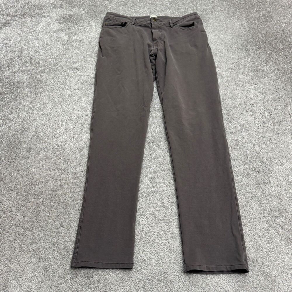 Swet Tailor All In 5-Pocket Chino Pants Mens 33x32 Charcoal Gray Straight Casual